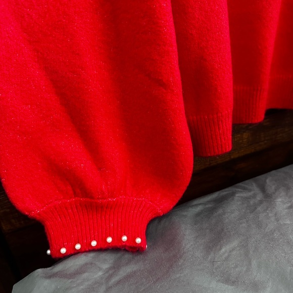 NWT Blue Sol Plus Size Sweater With Pearl Accents - Picture 4 of 5